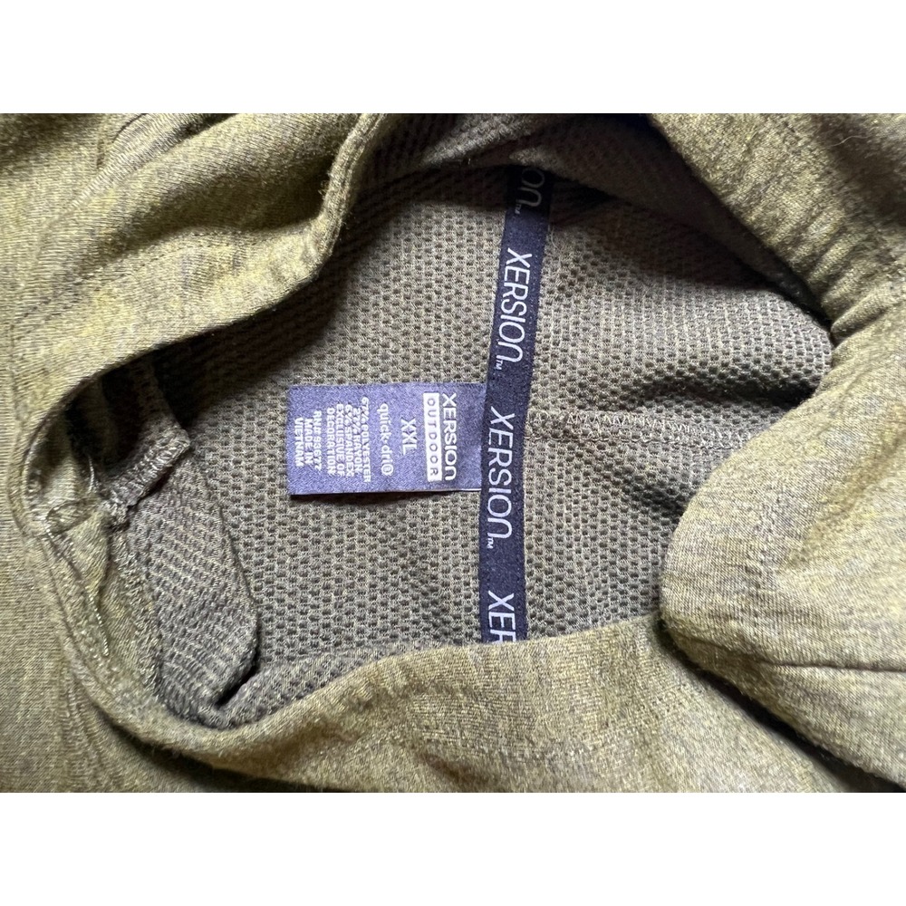 Xersion Hoodie‎ Mens XXL Olive Green Quick-Dri Athletic Gorpcore Minimalist - Picture 5 of 6